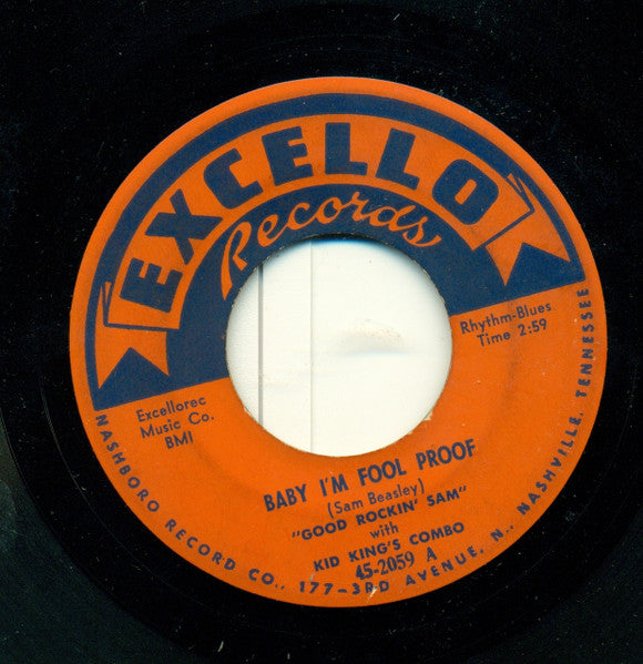 Sam Beasley (3) With Kid King's Combo / Kid King's Combo : Baby I'm Fool Proof (7")