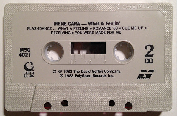 Irene Cara : What A Feelin' (Cass, Album, Club, CH,)