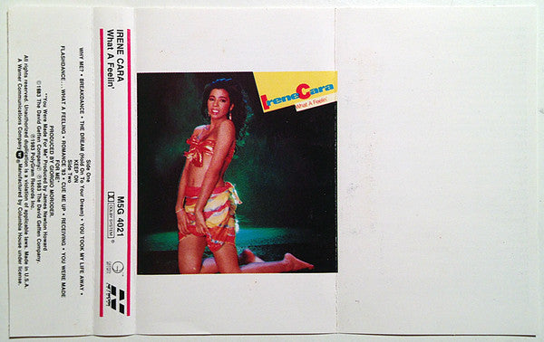 Irene Cara : What A Feelin' (Cass, Album, Club, CH,)