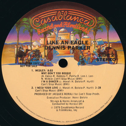 Dennis Parker : Like An Eagle (LP, Album, Promo, PRC)