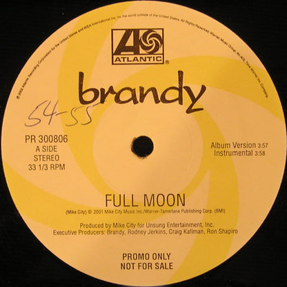 Brandy (2) : Full Moon (12", Promo)