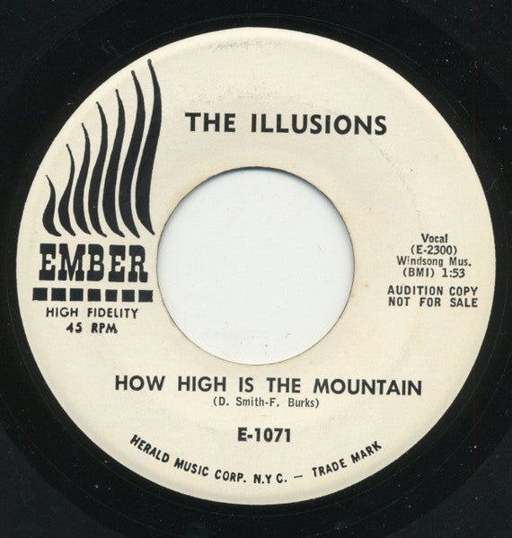 The Illusions (20) : How High Is The Mountain (7", Promo)