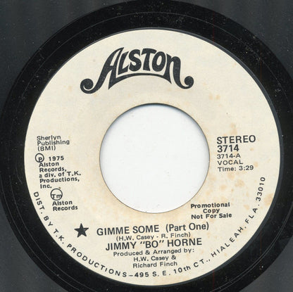 Jimmy "Bo" Horne : Gimme Some (7", Promo, Styrene)