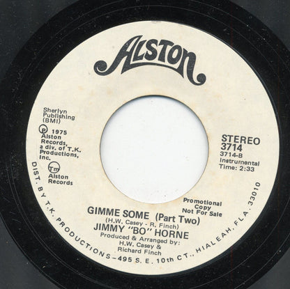 Jimmy "Bo" Horne : Gimme Some (7", Promo, Styrene)