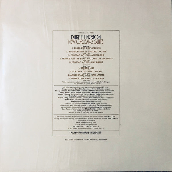 Duke Ellington : New Orleans Suite (LP, Album, Club, Cap)