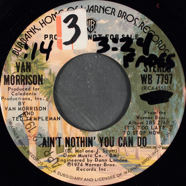 Van Morrison : Ain't Nothin' You Can Do (7", Mono, Promo)