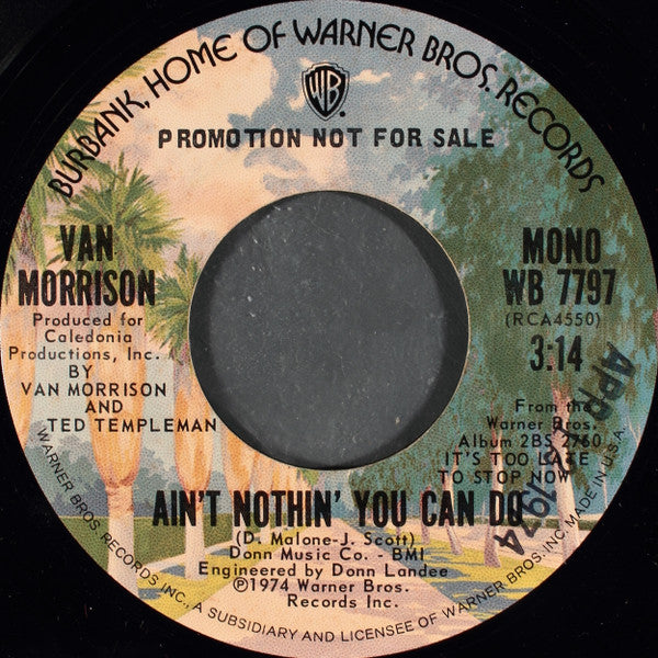 Van Morrison : Ain't Nothin' You Can Do (7", Mono, Promo)