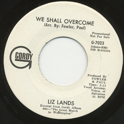 Dr. Martin Luther King, Jr. / Liz Lands And The Voices Of Salvation : I Have A Dream / We Shall Overcome (7", Single, Promo)