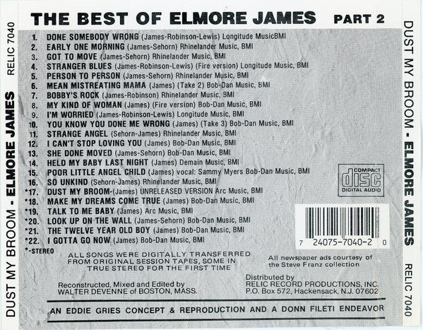 Elmore James : Dust My Broom (CD, Comp)