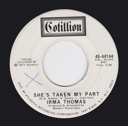Irma Thomas : Full Time Woman (7", Single, Promo, SP )