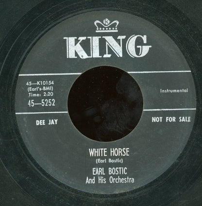 Earl Bostic And His Orchestra : White Horse / Dark Eyes (7", Promo)