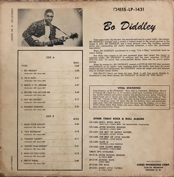 Bo Diddley : Bo Diddley (LP, Album, Comp, Mono)