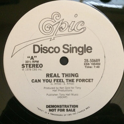 The Real Thing : Can You Feel The Force? (12", Single, Promo)