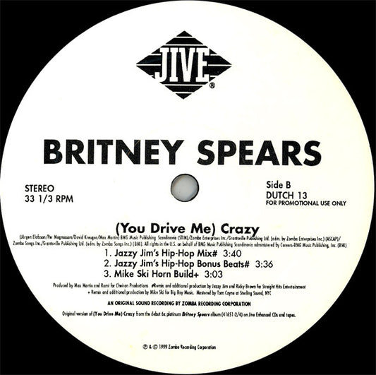 Britney Spears : (You Drive Me) Crazy (2x12", Promo)