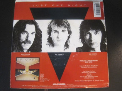 Triumph (2) : Just One Night (7", Single, Promo)