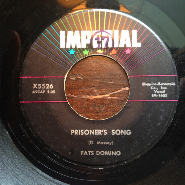 Fats Domino : Little Mary / Prisoner's Song (7", Single)