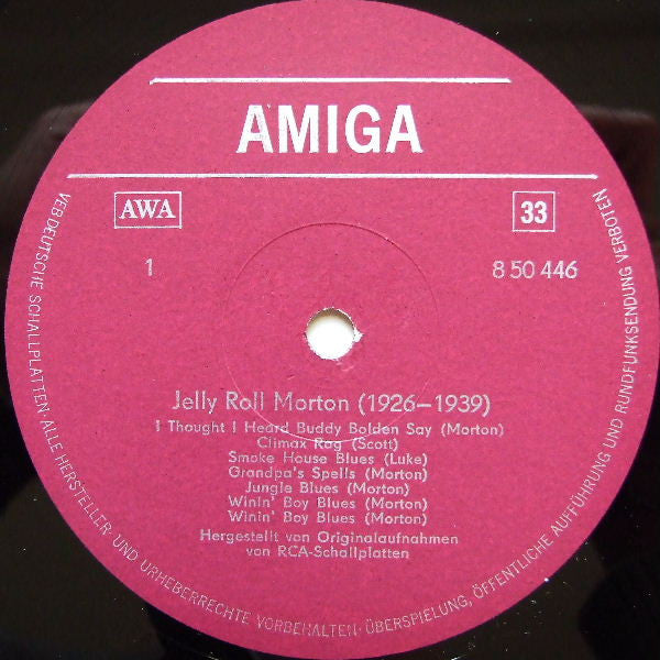 Jelly Roll Morton : Jelly Roll Morton (LP, Comp, Mono)