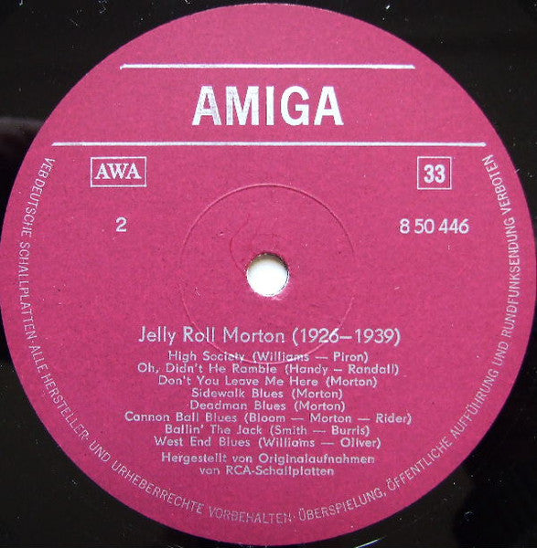 Jelly Roll Morton : Jelly Roll Morton (LP, Comp, Mono)