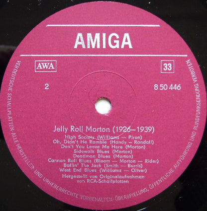 Jelly Roll Morton : Jelly Roll Morton (LP, Comp, Mono)