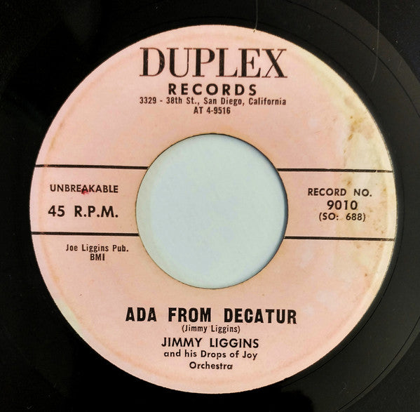 Jimmy Liggins & His Drops Of Joy : Ada From Decatur / Knocked Out (7")