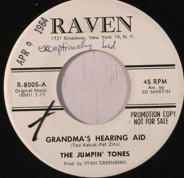 The Jumping Tones : Grandma's Hearing Aid (7", Promo)