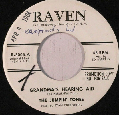 The Jumping Tones : Grandma's Hearing Aid (7", Promo)