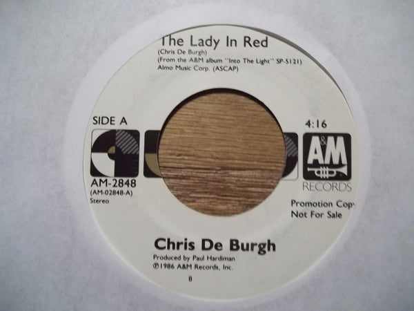 Chris De Burgh : The Lady In Red (7", Promo)