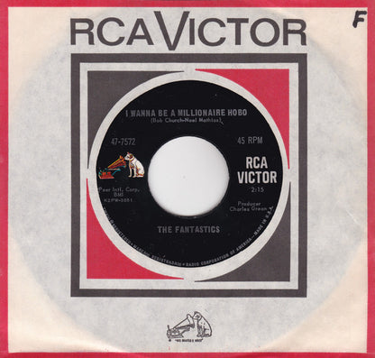 The Fantastics (5) : I Wanna Be A Millionaire Hobo / There Goes My Love (7", RP)