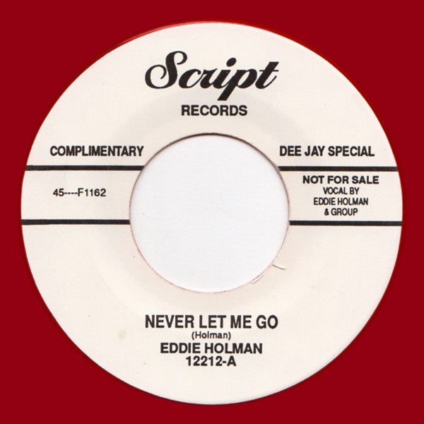 Eddie Holman / The Lamplighters : Roll On / Never Let Me Go (7", Promo, Unofficial, Red)