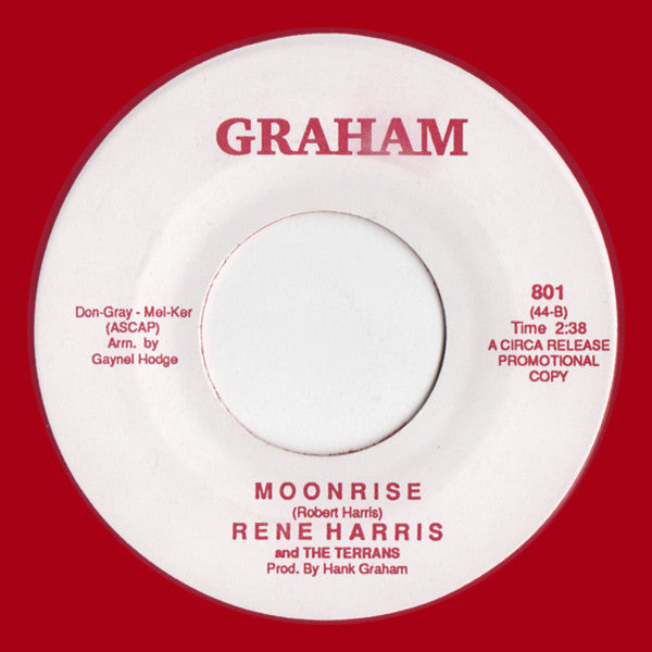 Jimmy McCracklin, Rene Harris and the Terrans : Savoys Jump / Moonrise (7", Single, Promo, RE, RP, Unofficial, Red)