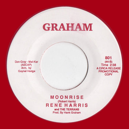 Jimmy McCracklin, Rene Harris and the Terrans : Savoys Jump / Moonrise (7", Single, Promo, RE, RP, Unofficial, Red)