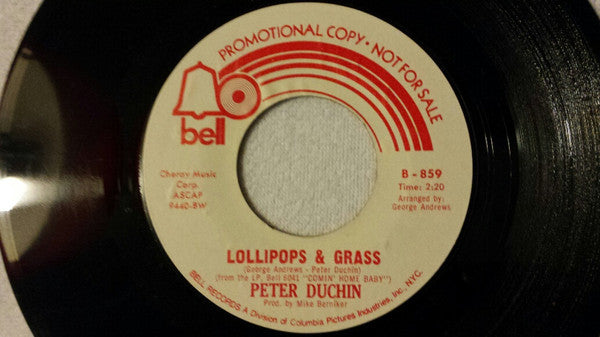 Peter Duchin : Comin' Home Baby / Lollipops & Grass (7", Single, Promo, Styrene)