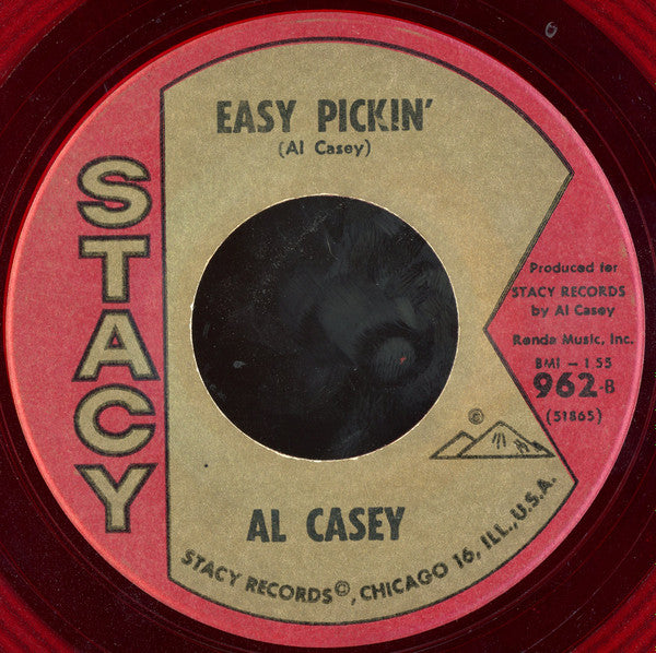 Al Casey (2) With The K-C-Ettes : Surfin' Hootenanny / Easy Pickin' (7", Single, Red)