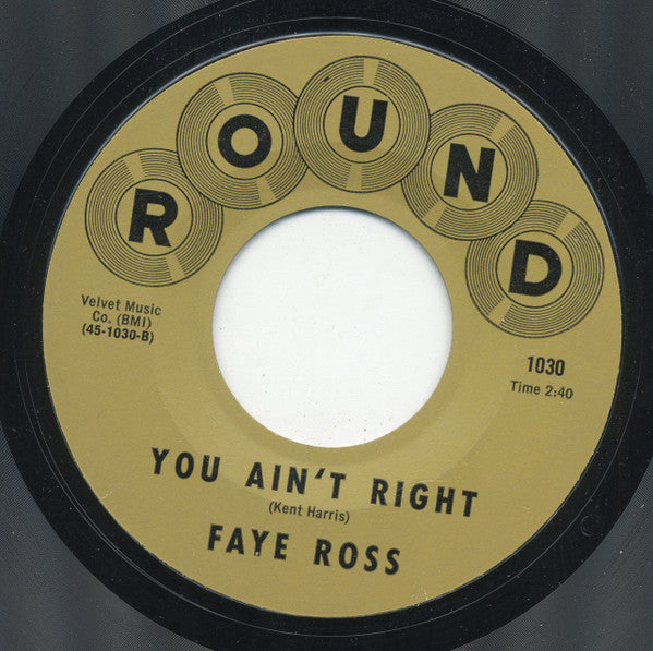 Faye Ross : Faith, Hope & Trust (7", Styrene)