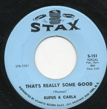 Rufus Thomas & Carla Thomas : Night Time Is The Right Time (7", Single)