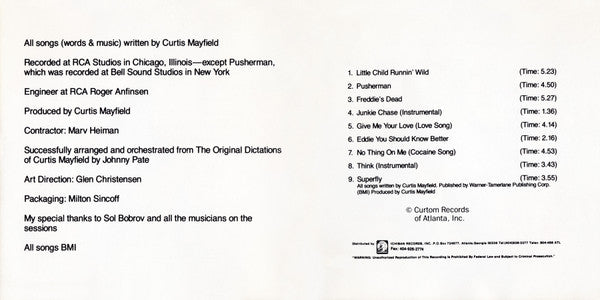 Curtis Mayfield : Superfly (CD, Album, RE)