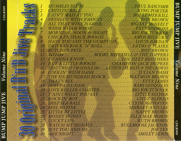 Various : Bump Jump Jive Volume Nine (CD, Comp)
