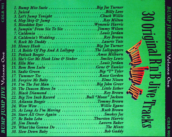 Various : Bump Jump Jive Volume One (CD, Comp)