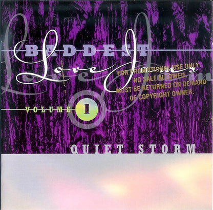 Various : Baddest Love Jams Volume 1 - Quiet Storm (CD, Comp)