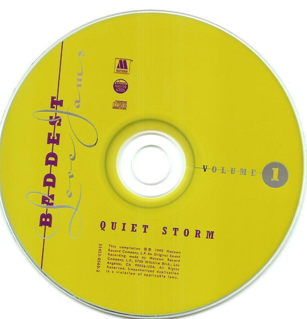 Various : Baddest Love Jams Volume 1 - Quiet Storm (CD, Comp)