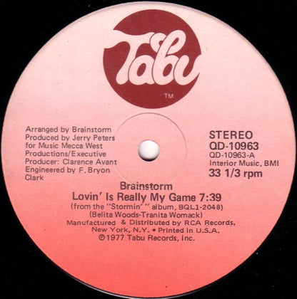 Brainstorm (5) : Lovin' Is Really My Game (12")