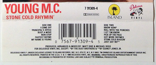 Young MC : Stone Cold Rhymin' (Cass, Album, SR,)