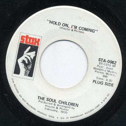 Soul Children : Hold On, I'm Coming (7", Promo)