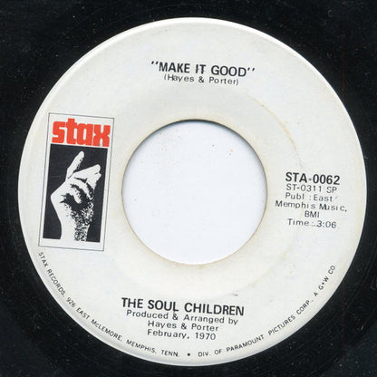 Soul Children : Hold On, I'm Coming (7", Promo)