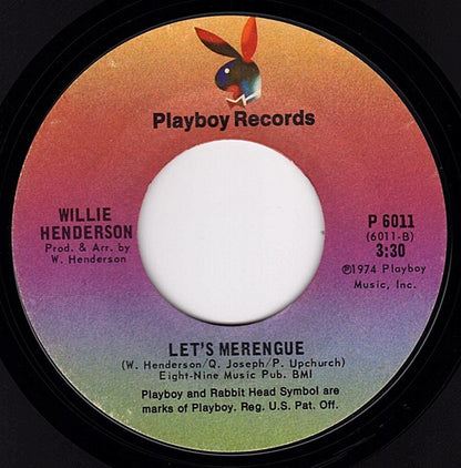 Willie Henderson : Gangster Boogie Bump / Let's Merengue (7", Styrene, Pit)
