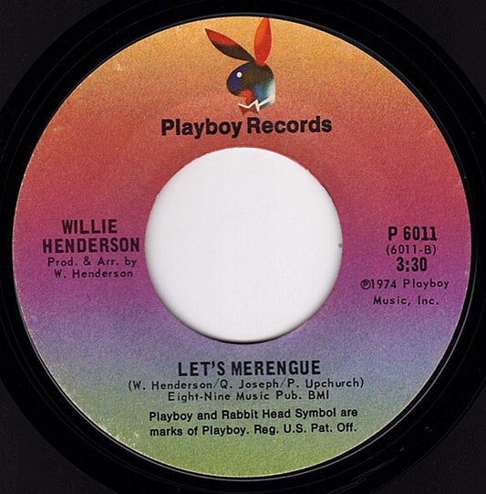 Willie Henderson : Gangster Boogie Bump / Let's Merengue (7", Styrene, Pit)