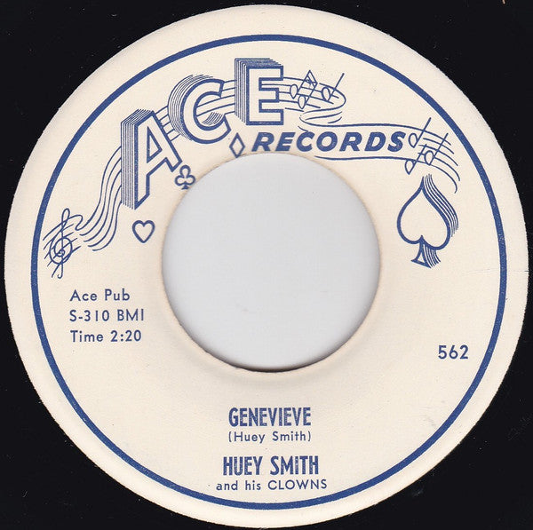 Huey "Piano" Smith & His Clowns : Genevieve / Would You Believe It (I Have A Cold) (7")