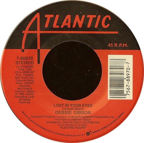 Debbie Gibson : Lost In Your Eyes (7", Single, SP )