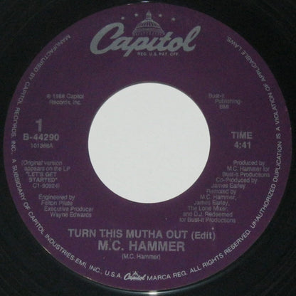 MC Hammer : Turn This Mutha Out (7", Single)