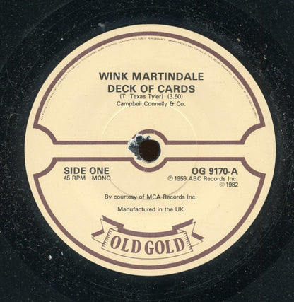 Wink Martindale / Lee Marvin : Deck Of Cards / Wand'rin Star (7")